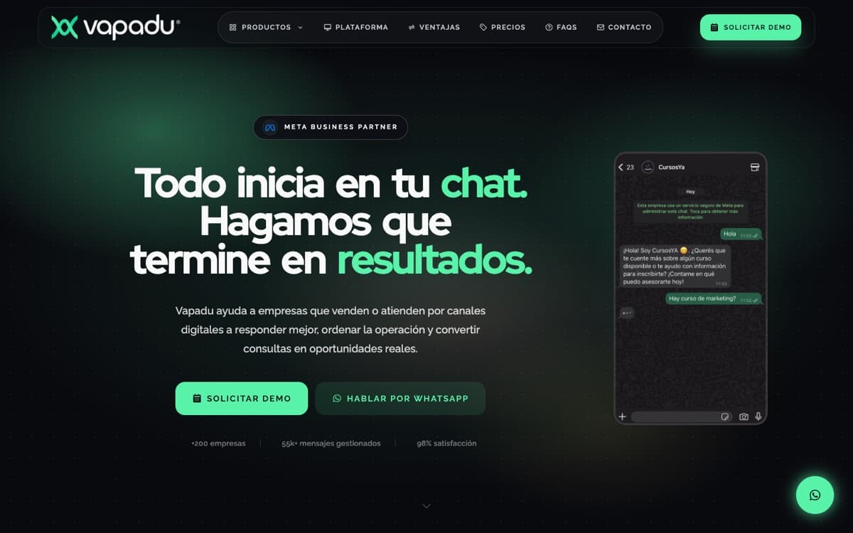 Screenshot de vapadu.ai